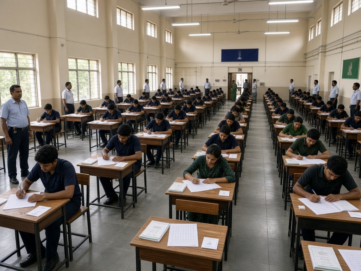 Paper based examination hall with invigilation