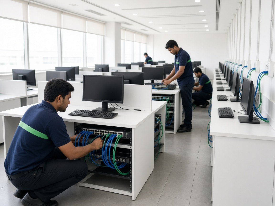 Computer based test lab with secure exam nodes